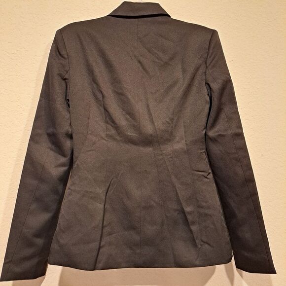 PrettyLittleThing tall woven pocket detail double breasted blazer size 4 NWT - Picture 10 of 10